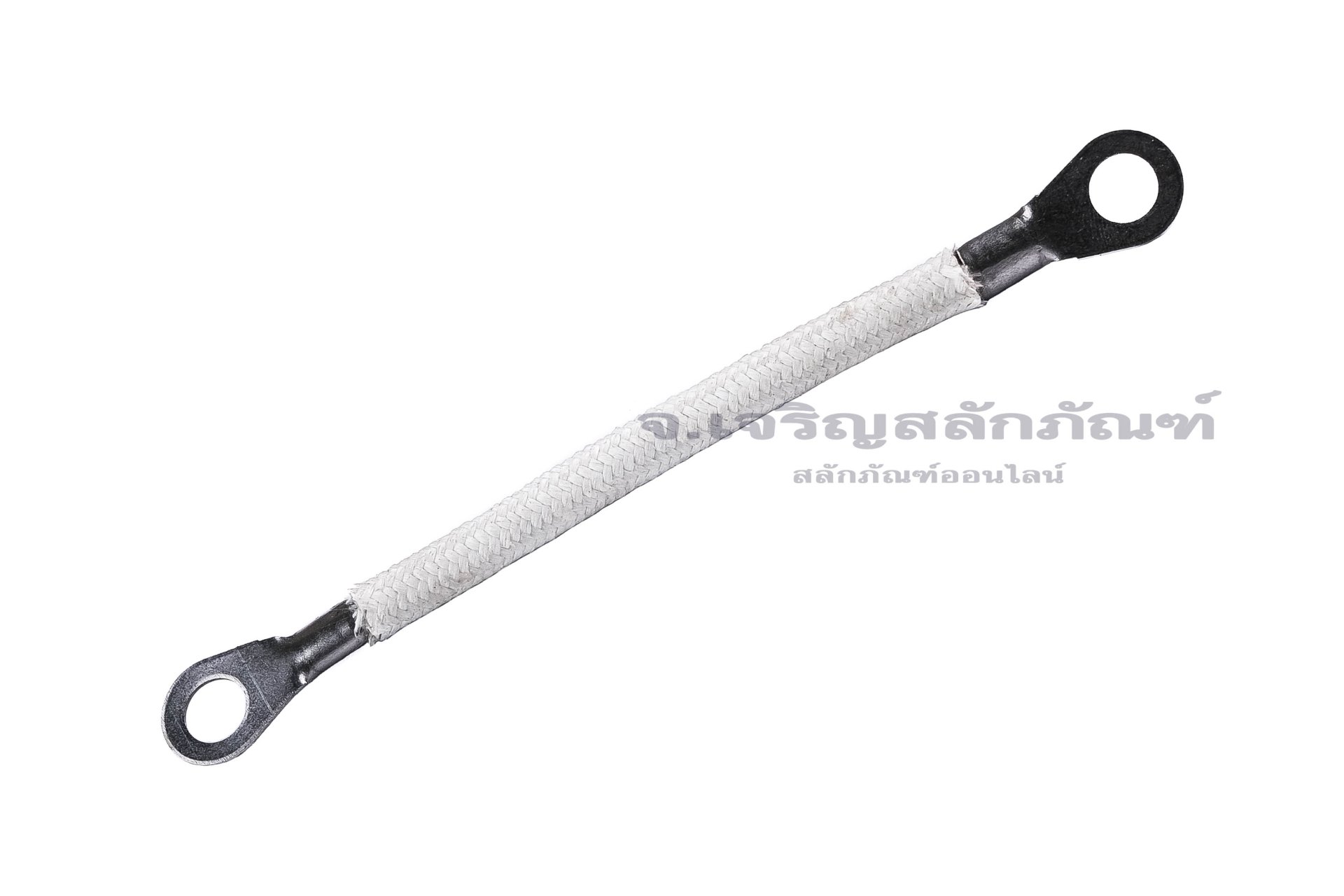 [E] สายกราวด์ สายถัก นิกเกิลบริสุทธิ์ ครอบสายทนความร้อน 1000 องศา ขนาด 10 sq.mm ยาว 100 mm